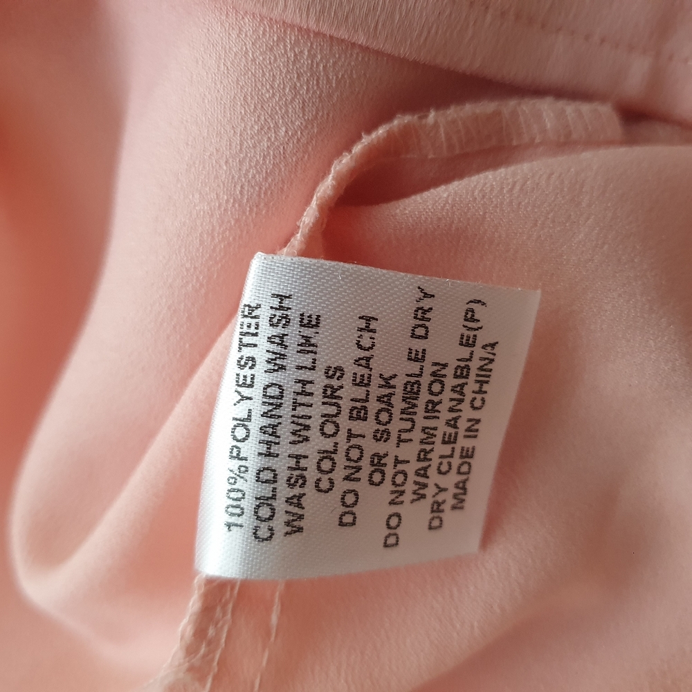 Forcast one shoulder midi dress Sze 8 Peach wrap frill draped bustier cocktail - Picture 7 of 7